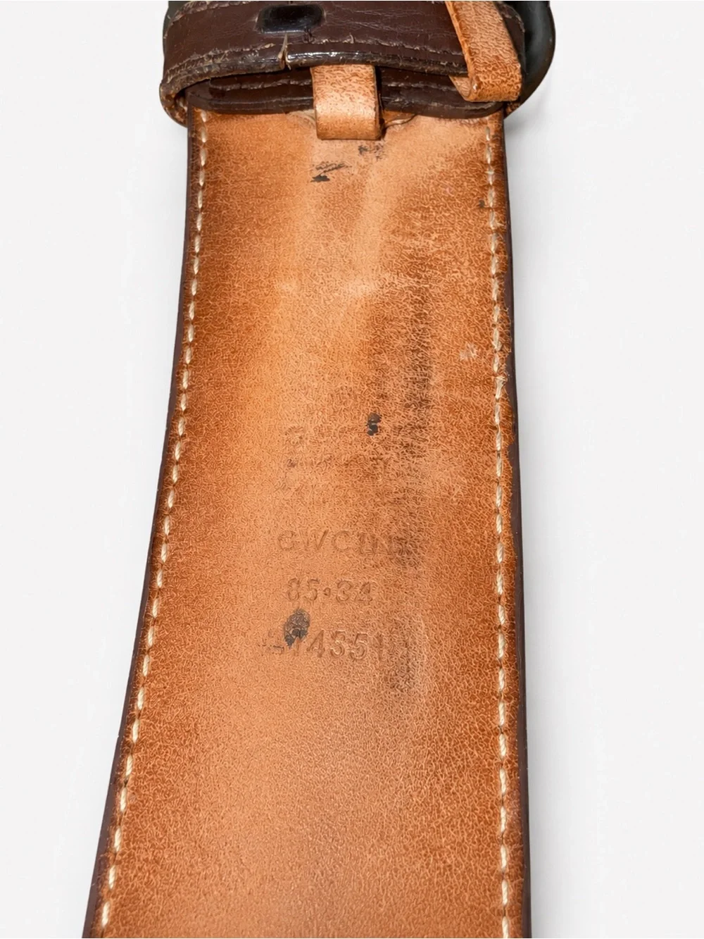 Gucci Brown Leather Interlocking G Belt